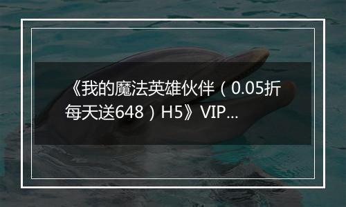 《我的魔法英雄伙伴（0.05折每天送648）H5》VIP等级表