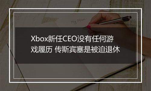 Xbox新任CEO没有任何游戏履历 传斯宾塞是被迫退休