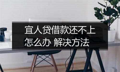 宜人贷借款还不上怎么办 解决方法