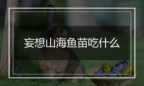 妄想山海鱼苗吃什么