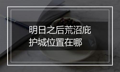 明日之后荒沼庇护城位置在哪