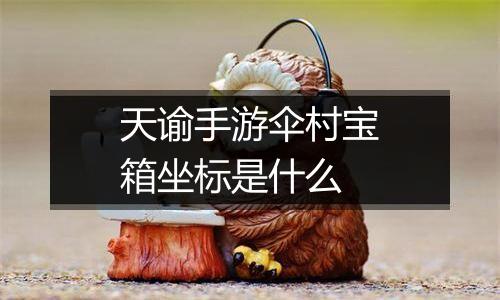 天谕手游伞村宝箱坐标是什么