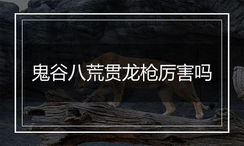 鬼谷八荒贯龙枪厉害吗