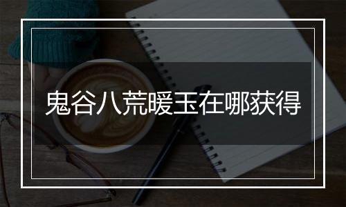 鬼谷八荒暖玉在哪获得