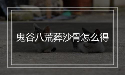 鬼谷八荒葬沙骨怎么得