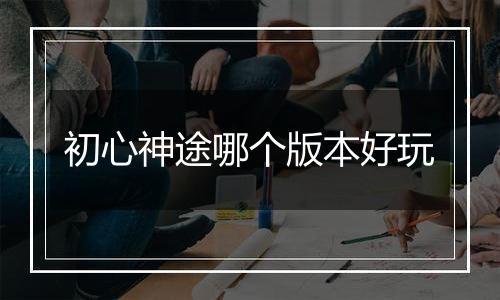 初心神途哪个版本好玩