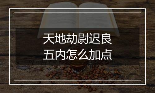 天地劫尉迟良五内怎么加点