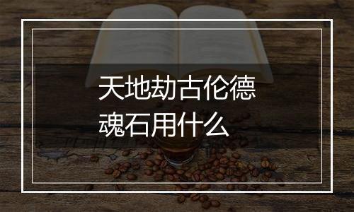 天地劫古伦德魂石用什么