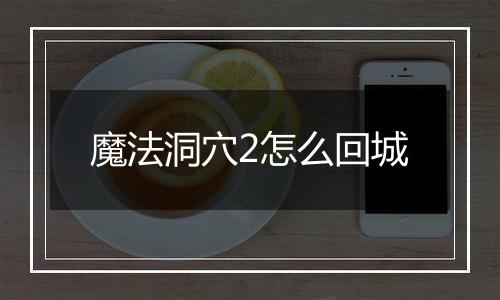 魔法洞穴2怎么回城