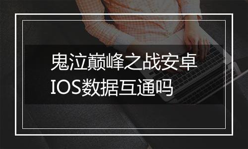 鬼泣巅峰之战安卓IOS数据互通吗