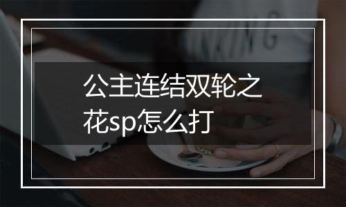 公主连结双轮之花sp怎么打