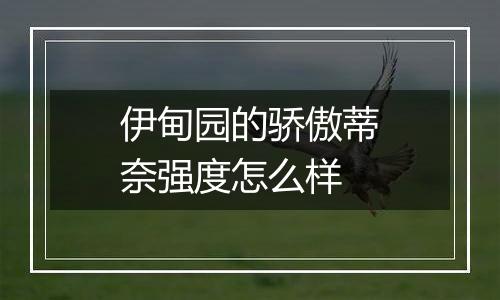 伊甸园的骄傲蒂奈强度怎么样