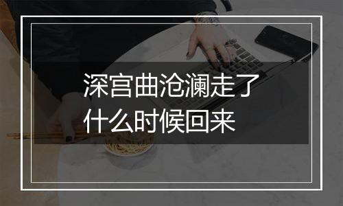 深宫曲沧澜走了什么时候回来
