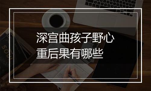 深宫曲孩子野心重后果有哪些