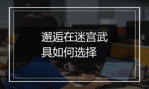 邂逅在迷宫武具如何选择