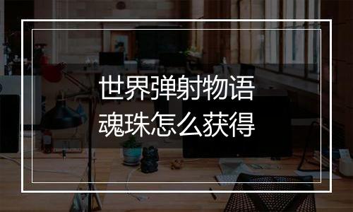世界弹射物语魂珠怎么获得