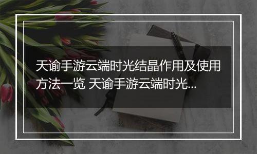 天谕手游云端时光结晶作用及使用方法一览 天谕手游云端时光结晶有什么用