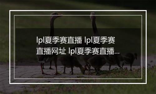 lpl夏季赛直播 lpl夏季赛直播网址 lpl夏季赛直播企鹅电竞