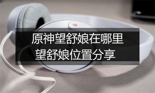 原神望舒娘在哪里 望舒娘位置分享