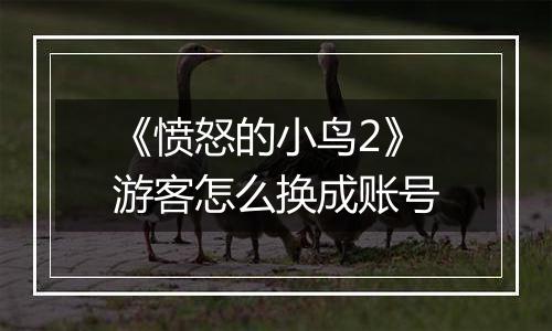 《愤怒的小鸟2》游客怎么换成账号