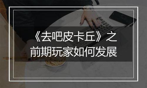 《去吧皮卡丘》之前期玩家如何发展