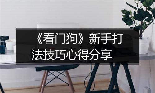 《看门狗》新手打法技巧心得分享