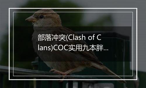 部落冲突(Clash of Clans)COC实用九本胖流造兵配置