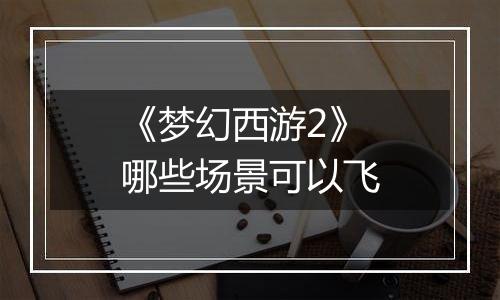 《梦幻西游2》哪些场景可以飞