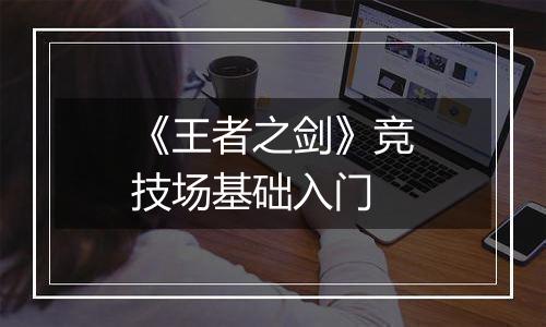 《王者之剑》竞技场基础入门