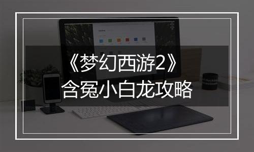 《梦幻西游2》含冤小白龙攻略