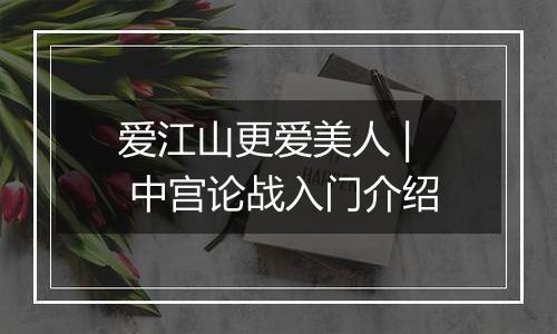 爱江山更爱美人 | 中宫论战入门介绍