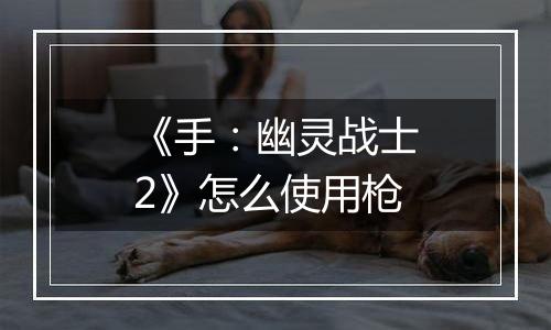 《手：幽灵战士2》怎么使用枪