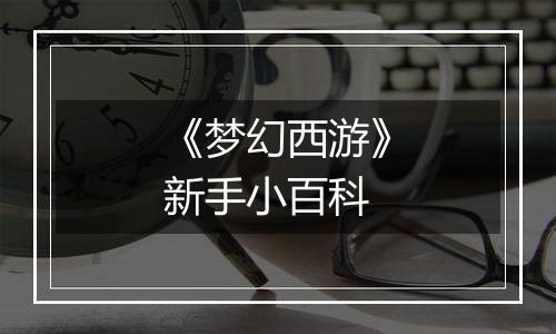 《梦幻西游》新手小百科