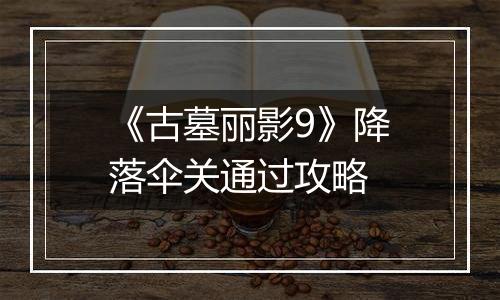 《古墓丽影9》降落伞关通过攻略