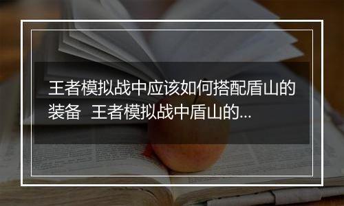 王者模拟战中应该如何搭配盾山的装备  王者模拟战中盾山的装备搭配推荐