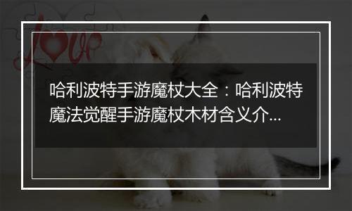 哈利波特手游魔杖大全：哈利波特魔法觉醒手游魔杖木材含义介绍(二)