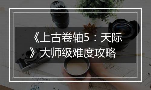 《上古卷轴5：天际》大师级难度攻略