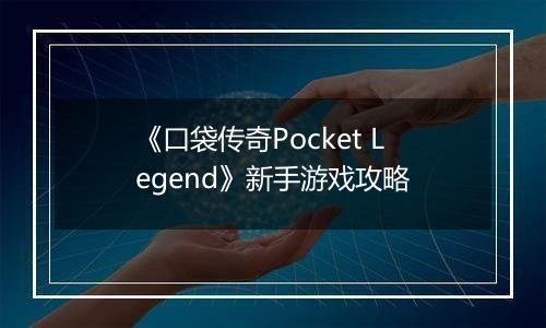 《口袋传奇Pocket Legend》新手游戏攻略