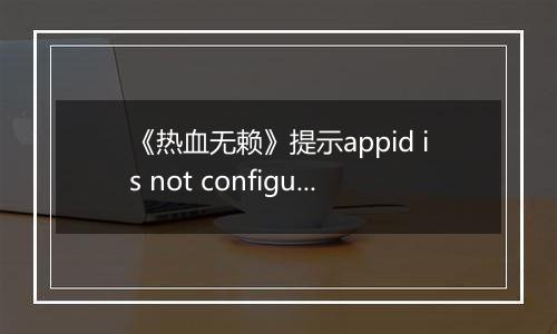 《热血无赖》提示appid is not configured错误的解决方法