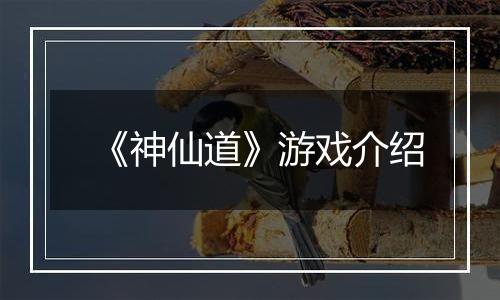 《神仙道》游戏介绍