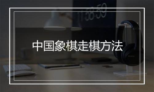 中国象棋走棋方法