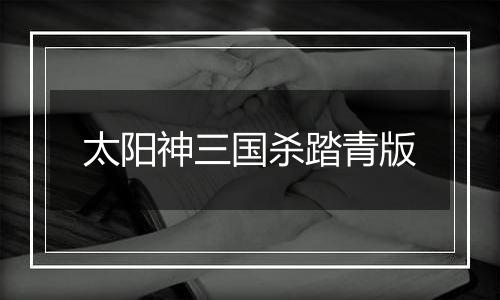 太阳神三国杀踏青版