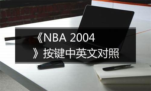 《NBA 2004》按键中英文对照
