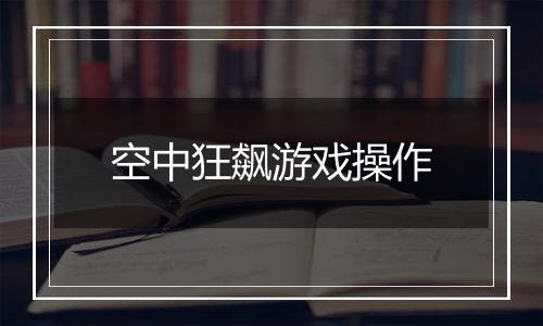 空中狂飙游戏操作