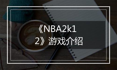《NBA2k12》游戏介绍