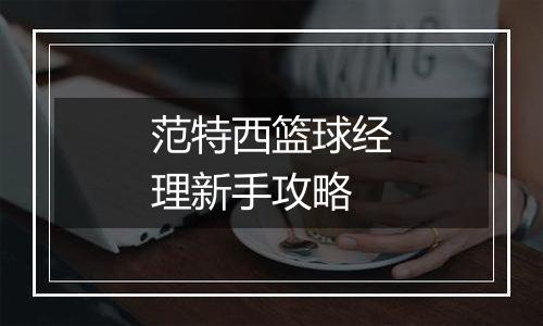 范特西篮球经理新手攻略