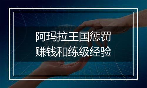 阿玛拉王国惩罚赚钱和练级经验