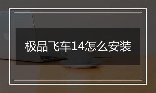 极品飞车14怎么安装