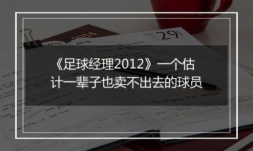 《足球经理2012》一个估计一辈子也卖不出去的球员