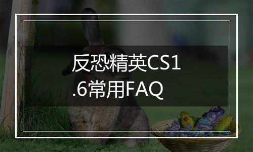 反恐精英CS1.6常用FAQ